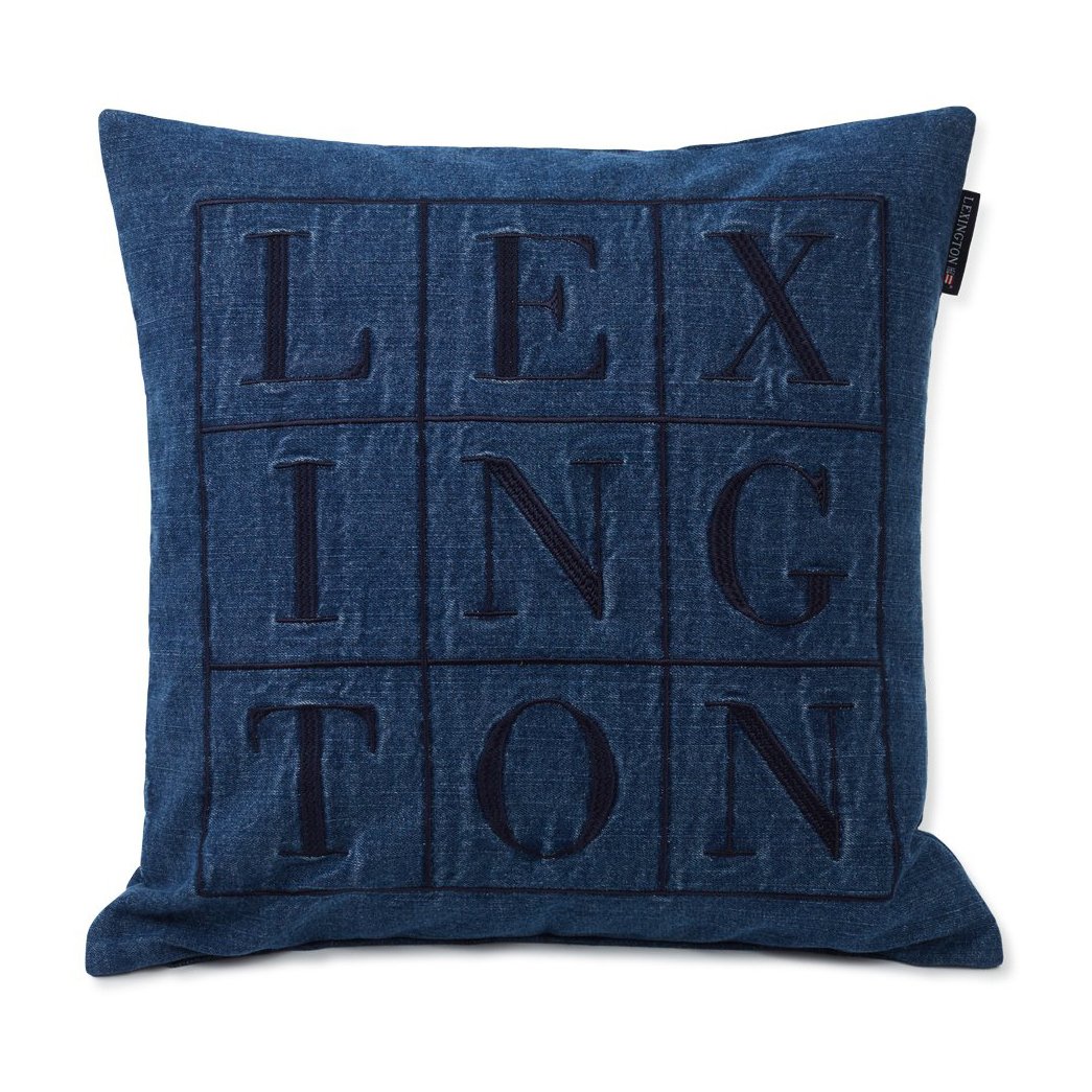 Lexington Icons Denim Logo tyynynpäällinen 50×50 cm Denim blue