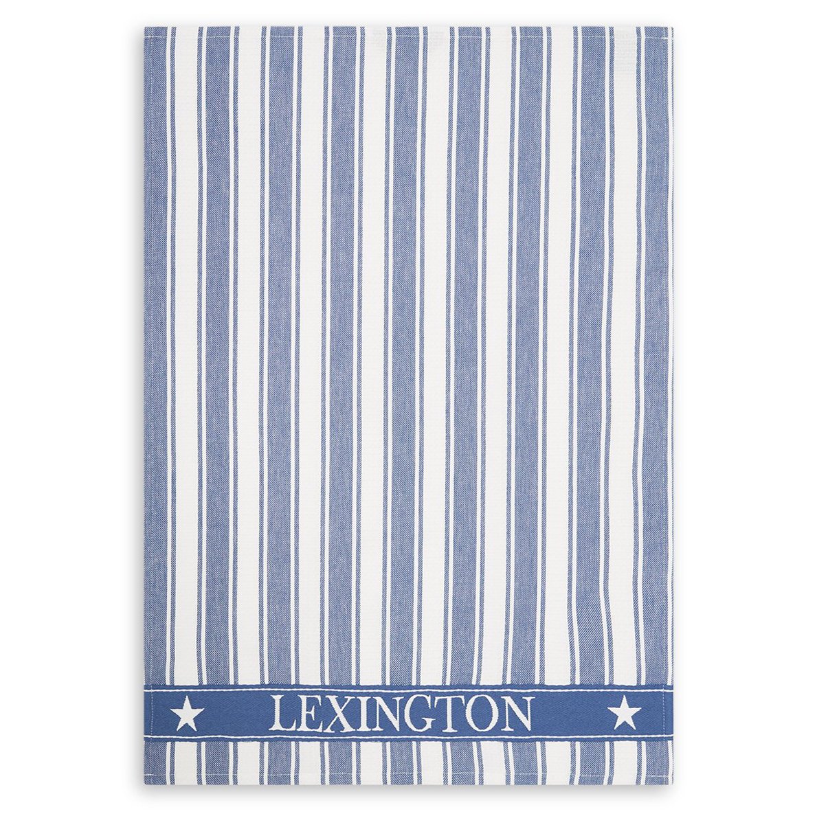 Lexington Icons Waffle Striped -keittiöpyyhe 50 x 70 cm Blue-white