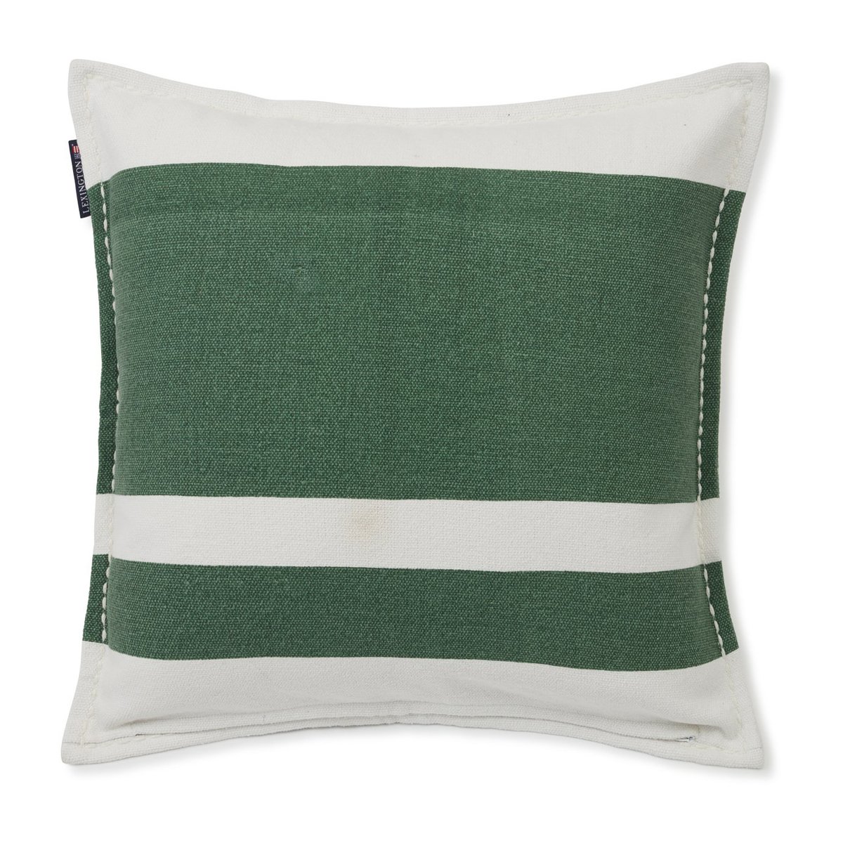 Lexington Irregula Striped Cotton -tyynynpäällinen 50×50 cm Green-White