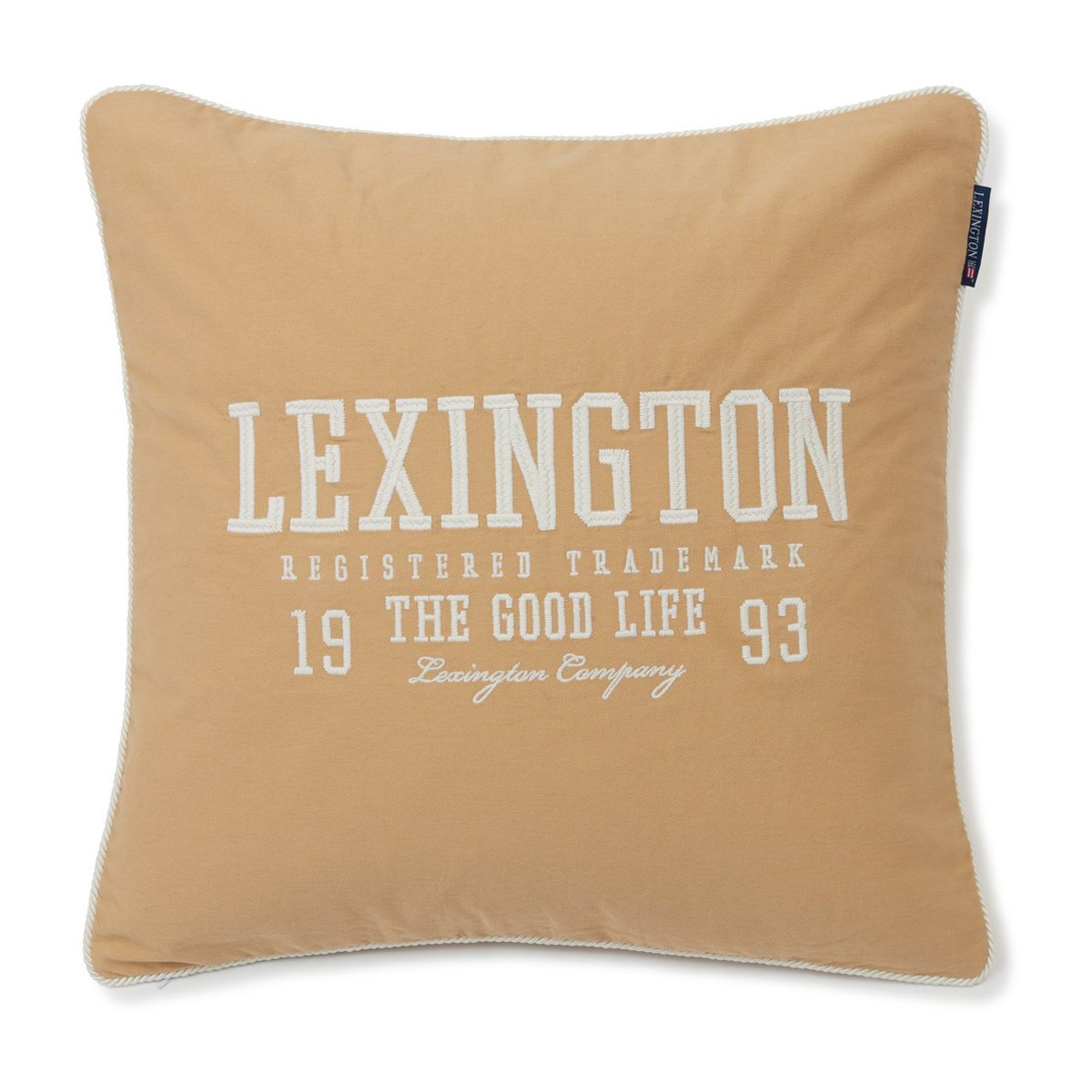 Lexington Logo Twill -tyynynpäällinen 50×50 cm Oat-White