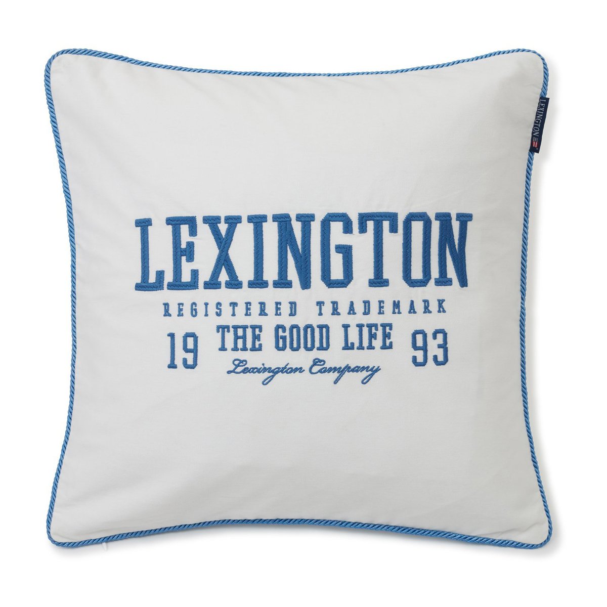 Lexington Logo Twill -tyynynpäällinen 50×50 cm White-blue