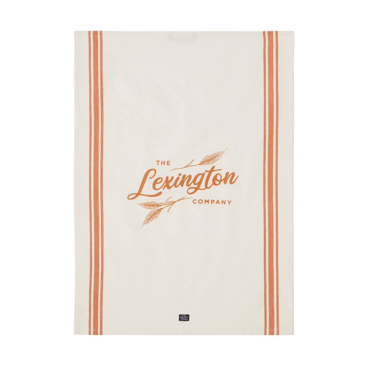 Lexington Orgaaninen puuvillakeittiöpyyhe 50×70 cm White-orange