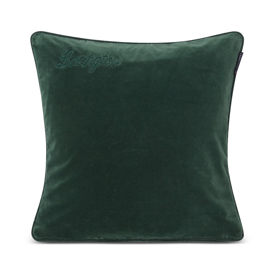 Lexington Organic Cotton Velvet -tyynynpäällinen 50 x 50 cm Green