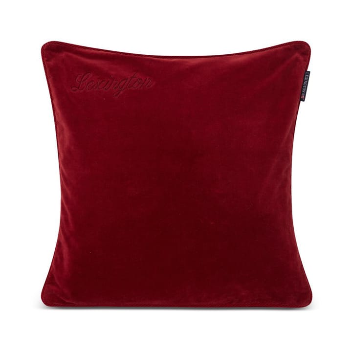 Organic Cotton Velvet -tyynynpäällinen 50 x 50 cm, Red Lexington