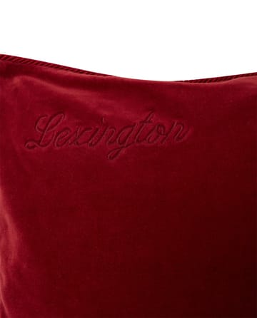 Organic Cotton Velvet -tyynynpäällinen 50 x 50 cm - Red - Lexington