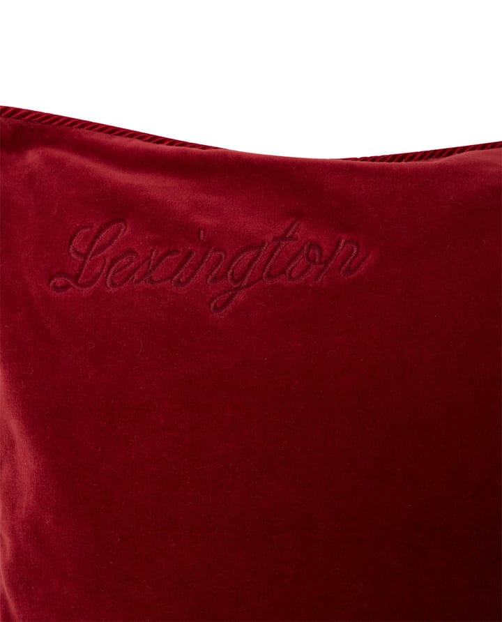 Organic Cotton Velvet -tyynynpäällinen 50 x 50 cm, Red Lexington