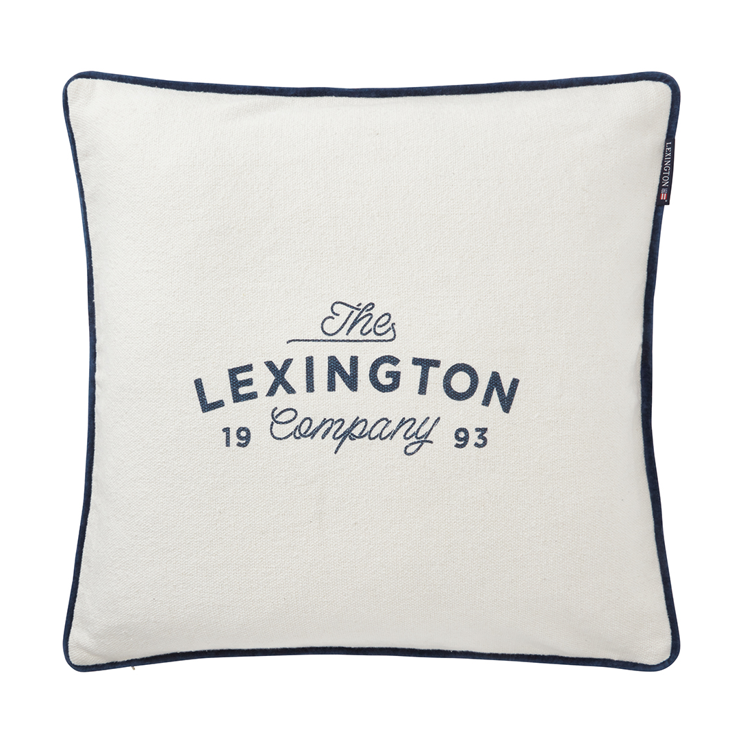 Lexington Painettu Logo Kierrätetty Puuvilla tyynynpäällinen 50×50 cm White