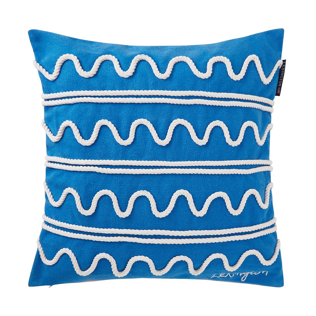 Lexington Rope Wave Cotton Canvas tyynynpäällinen 50×50 cm Blue