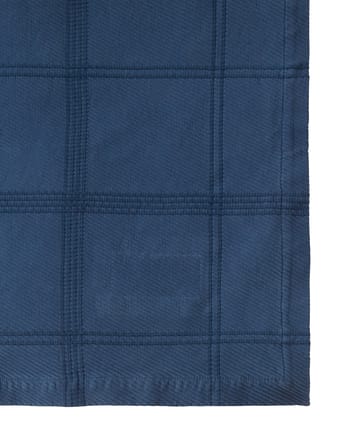 Ruudullinen Jacquard päiväpeitto 160x240 cm - Denim blue - Lexington