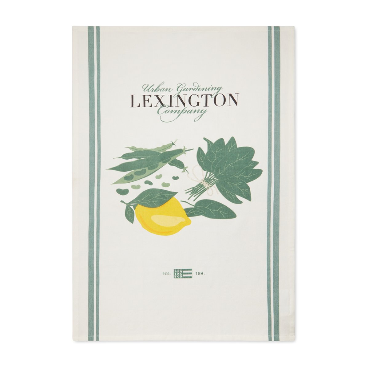 Lexington Salad keittiöpyyhe 50 x 70 cm Vihreä-valkoinen