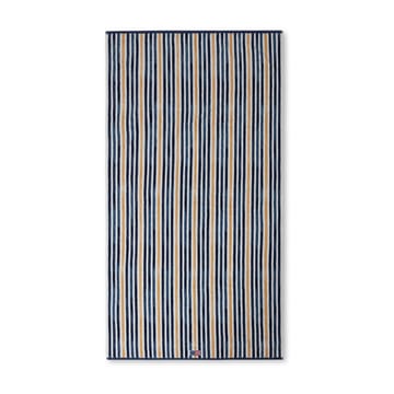 Striped Cotton Velour -kylpypyyhe 100x180 cm - Blue-white-oat - Lexington