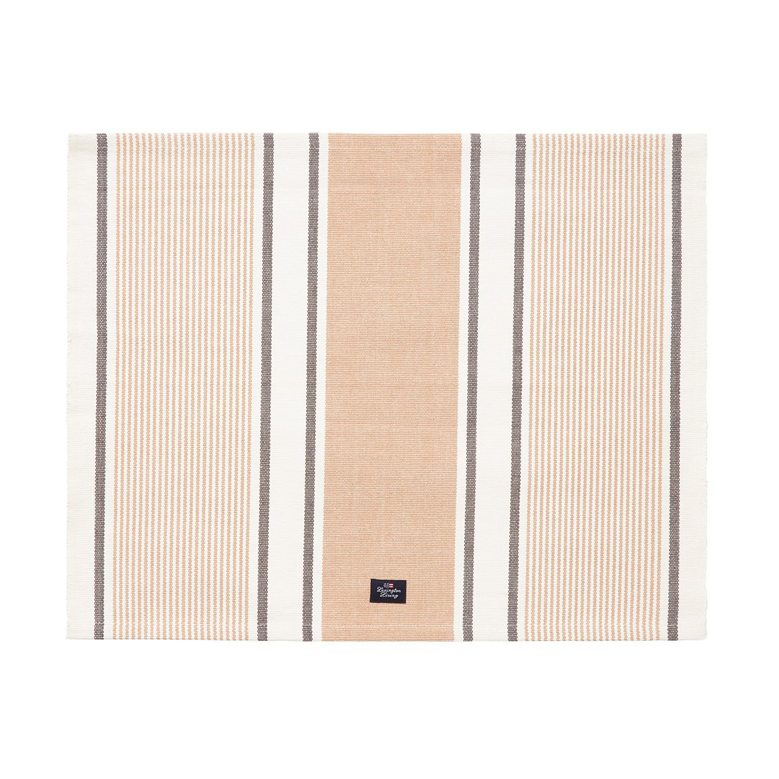 Lexington Striped Organic Cotton pöytätabletti 40×50 cm Beige