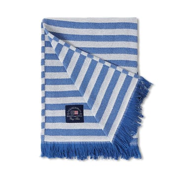 Striped Recycled Cotton -huopa 130 x 170 cm - Blue-white - Lexington