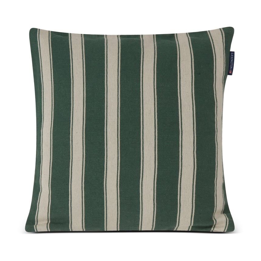 Lexington Structure Striped Linen Cotton -tyynynpäällinen 50 x 50 cm Green-beige