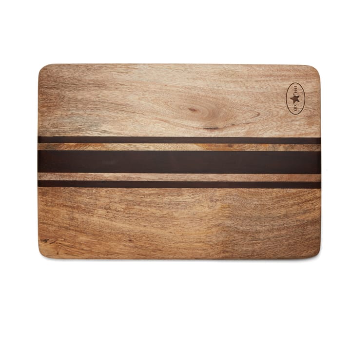 Wood serving board stripes, 40 x 28 cm Lexington