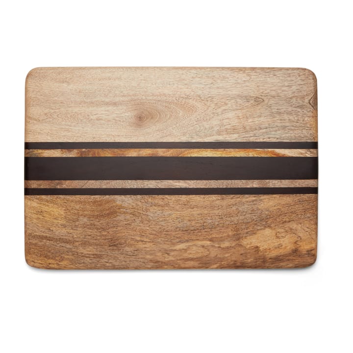 Wood serving board stripes, 40 x 28 cm Lexington