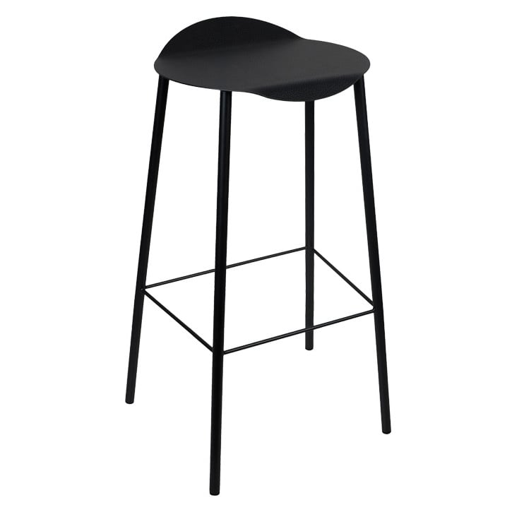 LIND DNA Flamingo Hippo -baarituoli Black-anthracite