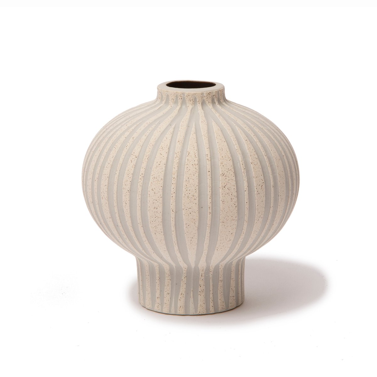 Lindform Cecilia maljakko Sand white stone stripe