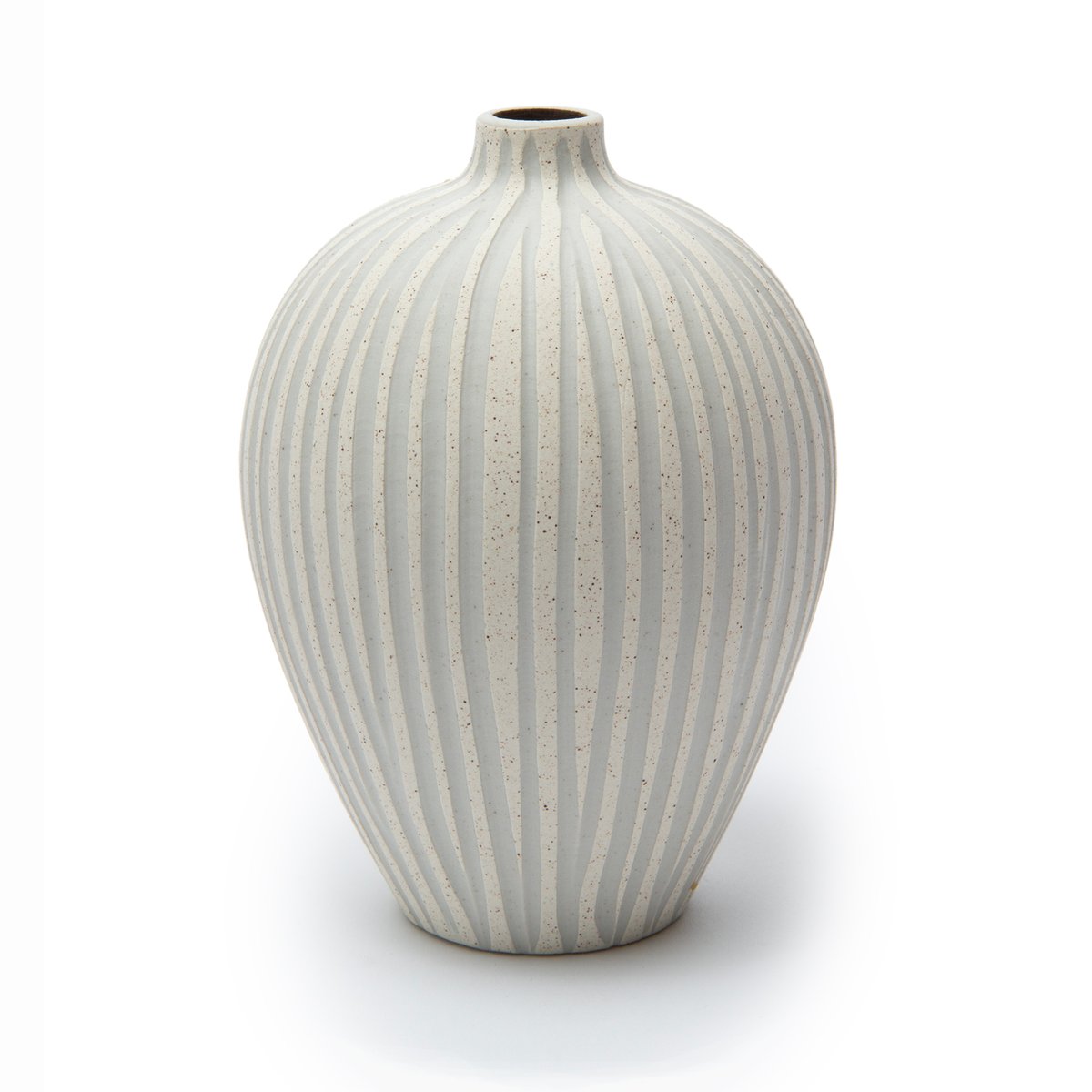 Lindform Ebba maljakko medium Sand white stone stripe