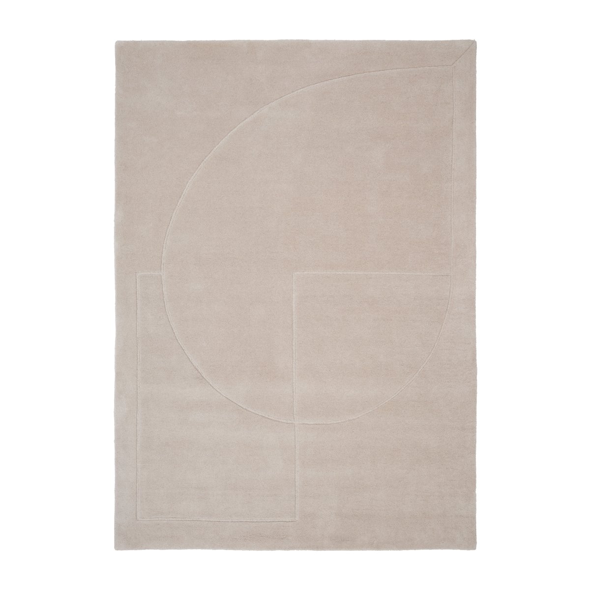 Linie Design Lineal Poem villamatto Beige 140 x 200 cm