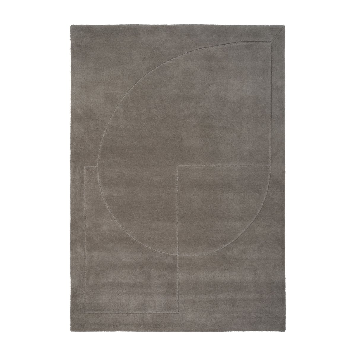 Linie Design Lineal Poem villamatto Grey 140 x 200 cm