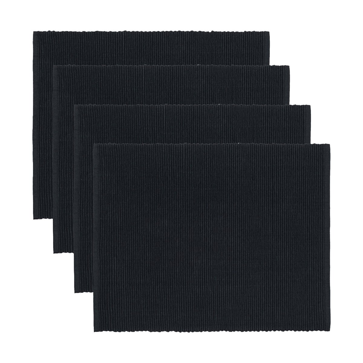 Linum Uni pöytätabletti 35×46 cm 4-pack Musta