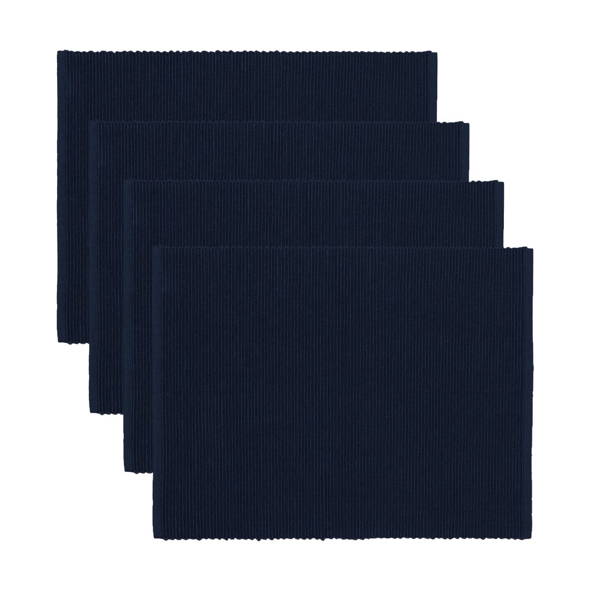 Linum Uni pöytätabletti 35×46 cm 4-pack Tumman laivastonsininen