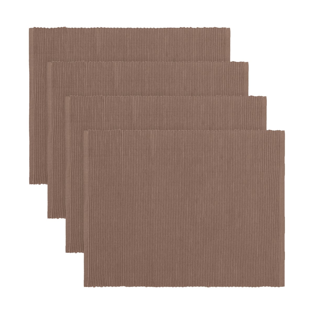 Linum Uni pöytätabletti 35×46 cm 4-pack Tumman mullanruskea