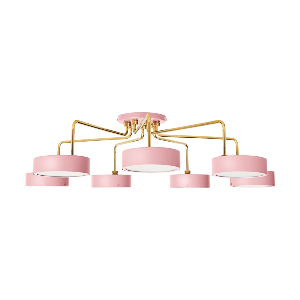 Made By Hand Petite Machine Chandelier Light pink