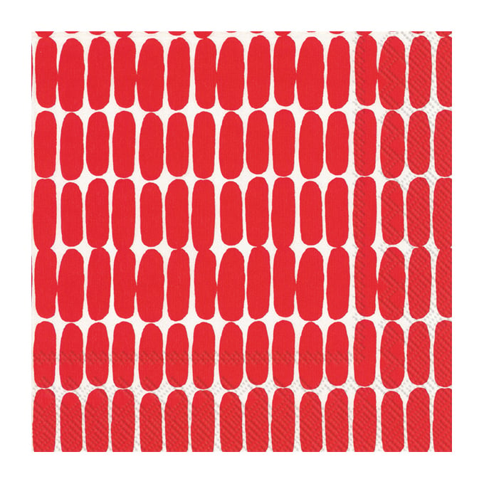 Marimekko Alku lautasliina 33×33 cm 20-pack Punainen