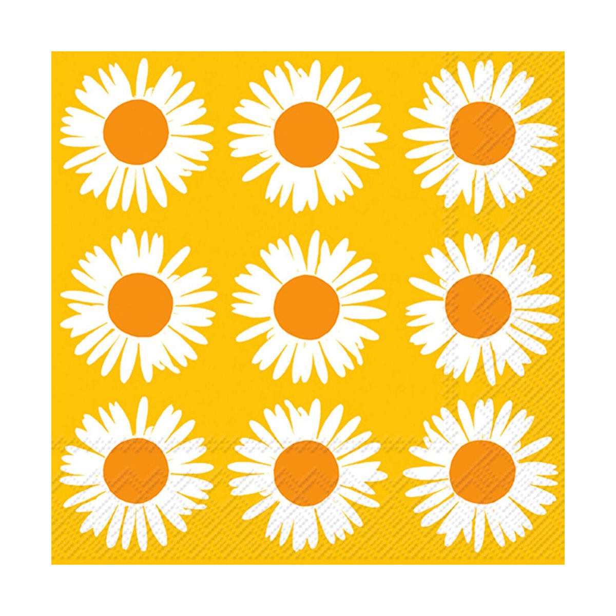 Marimekko Auringonkukka lautasliina 33×33 cm 20 kpl Oranssinkeltainen