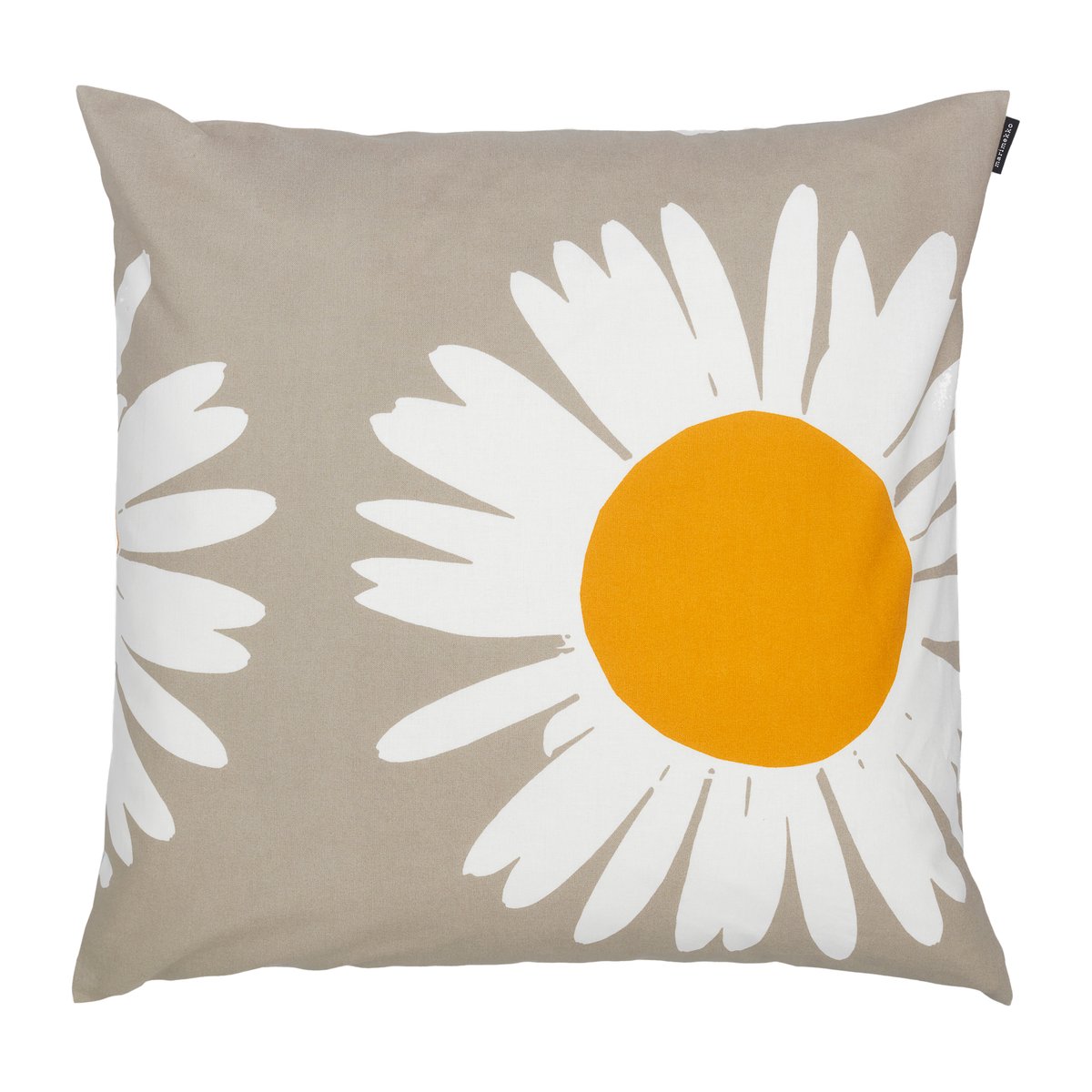 Marimekko Auringonkukka tyynynpäällinen 50 x 50 cm Beige-valkoinen