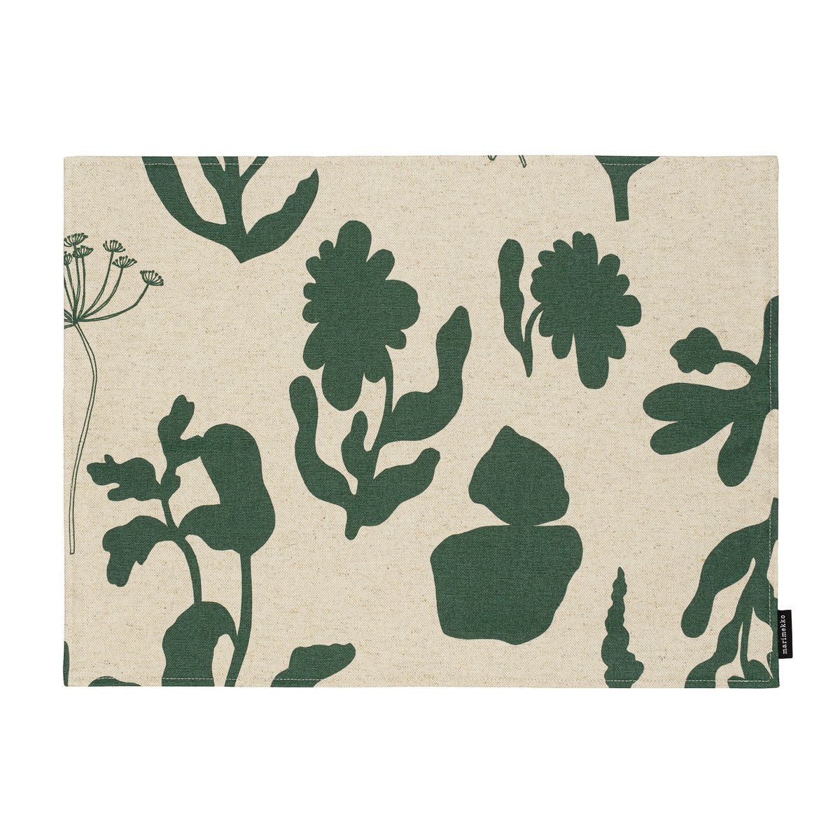 Marimekko Elokuun Varjot -pöytätabletti 31×42 cm Vihreä-beige