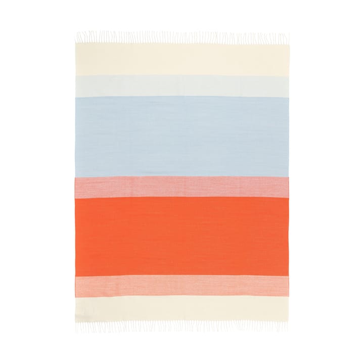 Hennika viltti 120x180 cm, Orange-white-Light blue Marimekko