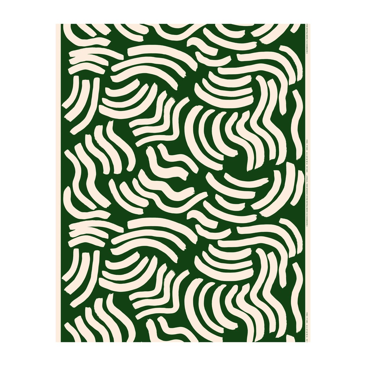 Marimekko Hyräily puuvillakangas Green-cotton