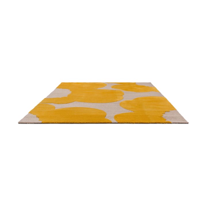 Iso Unikko villamatto, Yellow, 250x350 cm Marimekko