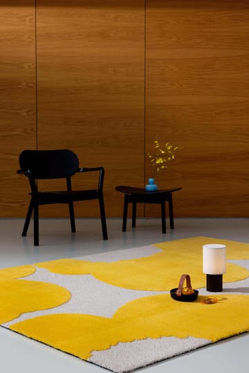 Iso Unikko villamatto - Yellow, 250x350 cm - Marimekko