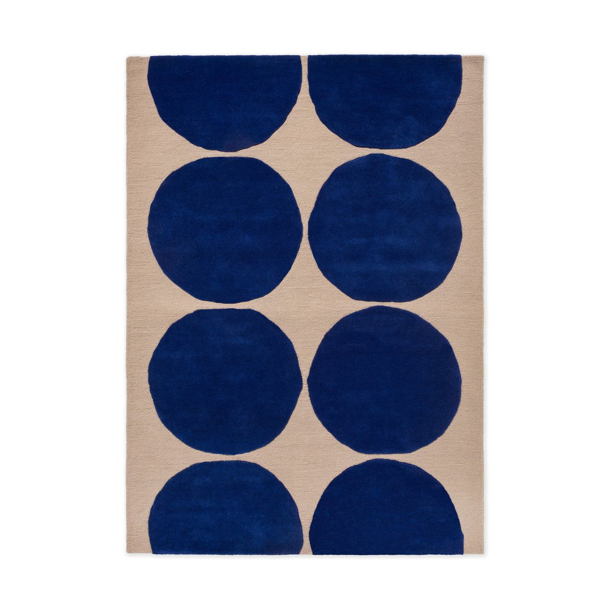 Marimekko Isot Kivet villamatto Blue 140×200 cm