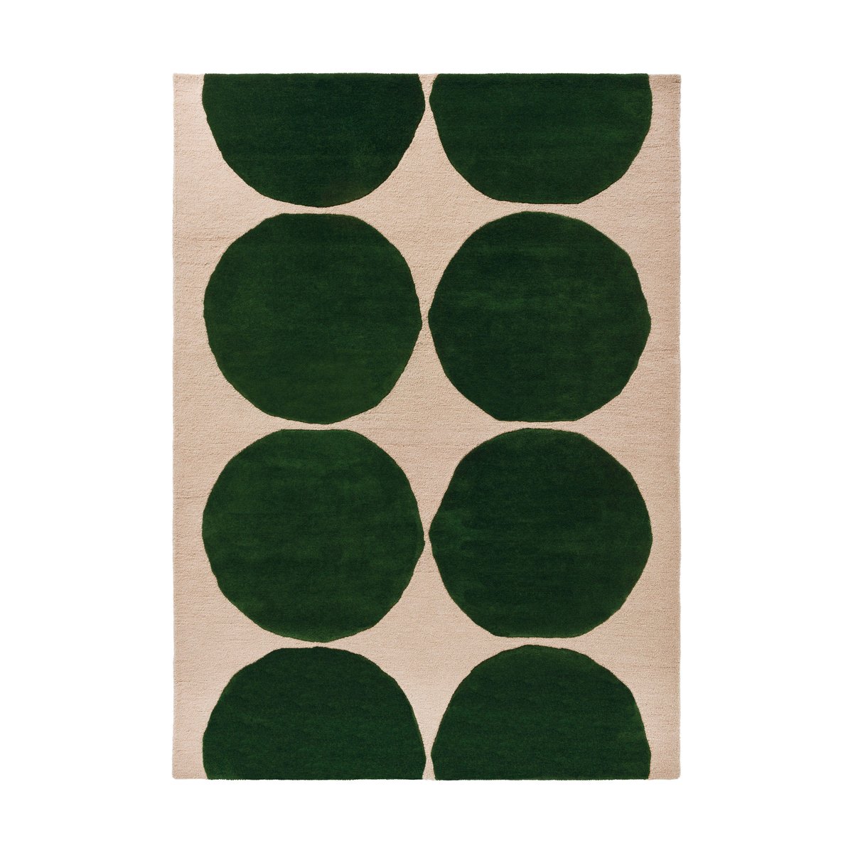 Marimekko Isot Kivet villamatto Green 140×200 cm