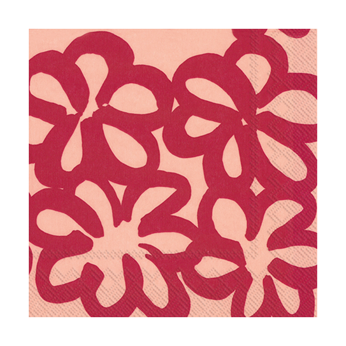 Marimekko Jättikukka lautasliina 33×33 cm 20 kpl Rose