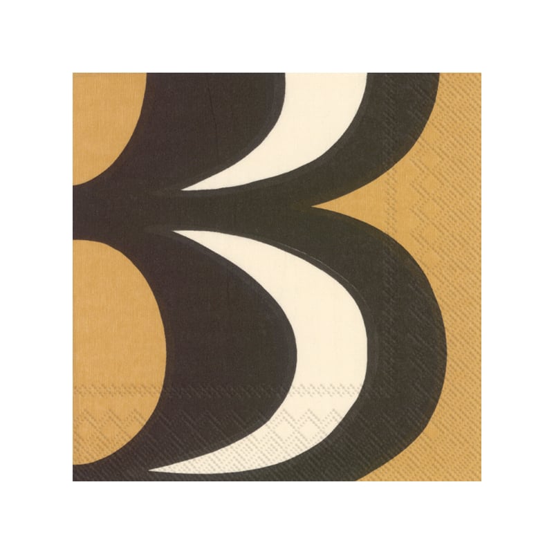 Marimekko Kaivo servetti 33×33 cm 20-pakkaus Black-cream