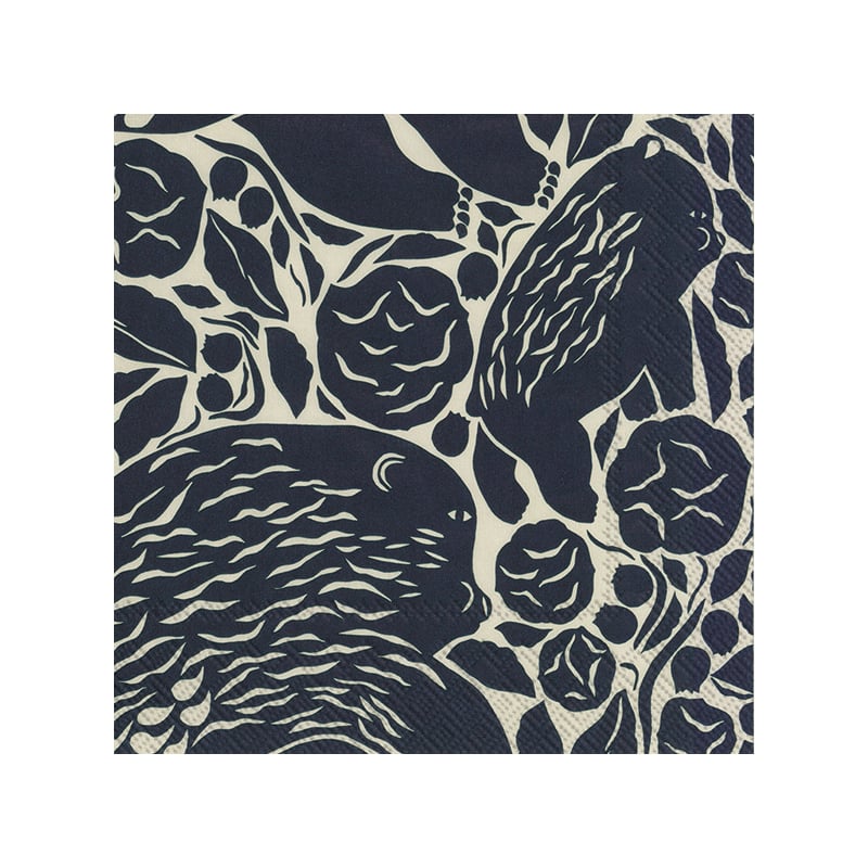 Marimekko Karhuemo lautasliina 20-pack Linen-Black