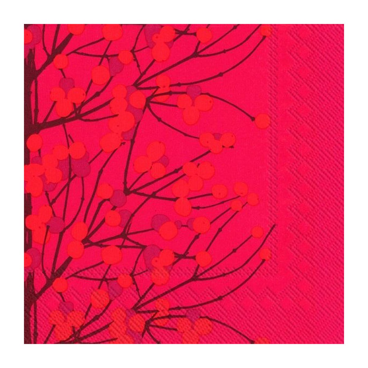 Marimekko Lumimarja servietti 40×40 cm 20-pakkaus Red