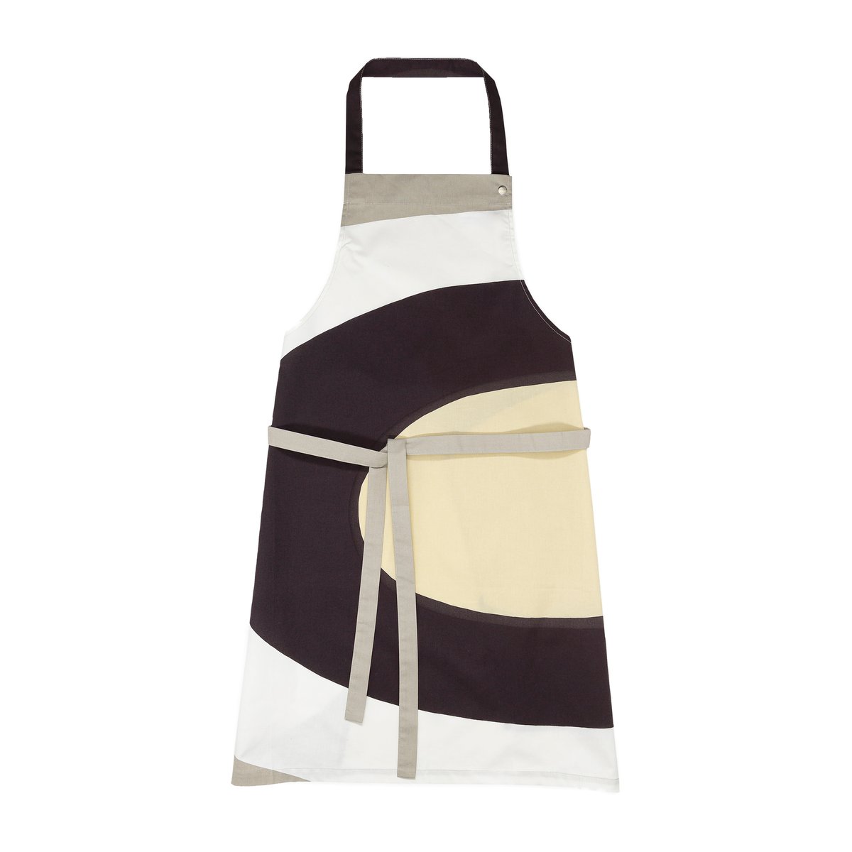 Marimekko Melooni esiliina harmaa-valkoinen-beige