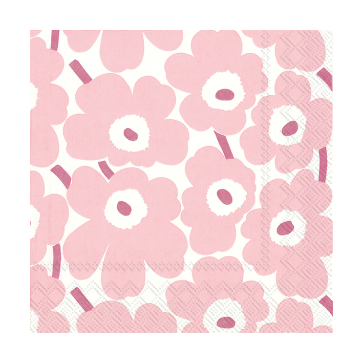 Marimekko Mini Unikko lautasliinat 20 kpl Light Rose