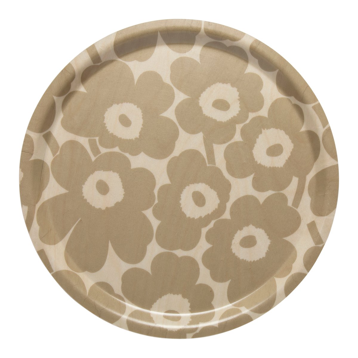 Marimekko Mini Unikko tray Vaaleanruskea-beige