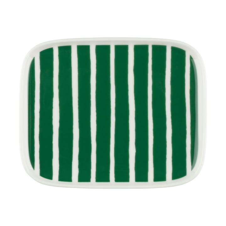 Oiva Piccolo lautanen 12x15 cm - White-green - Marimekko