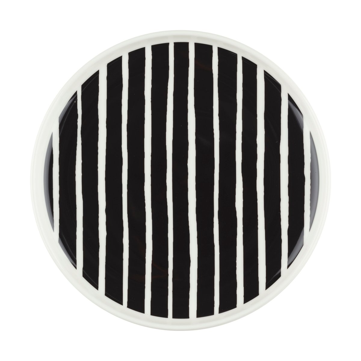 Marimekko Oiva Piccolo lautanen Ø20 cm White-black