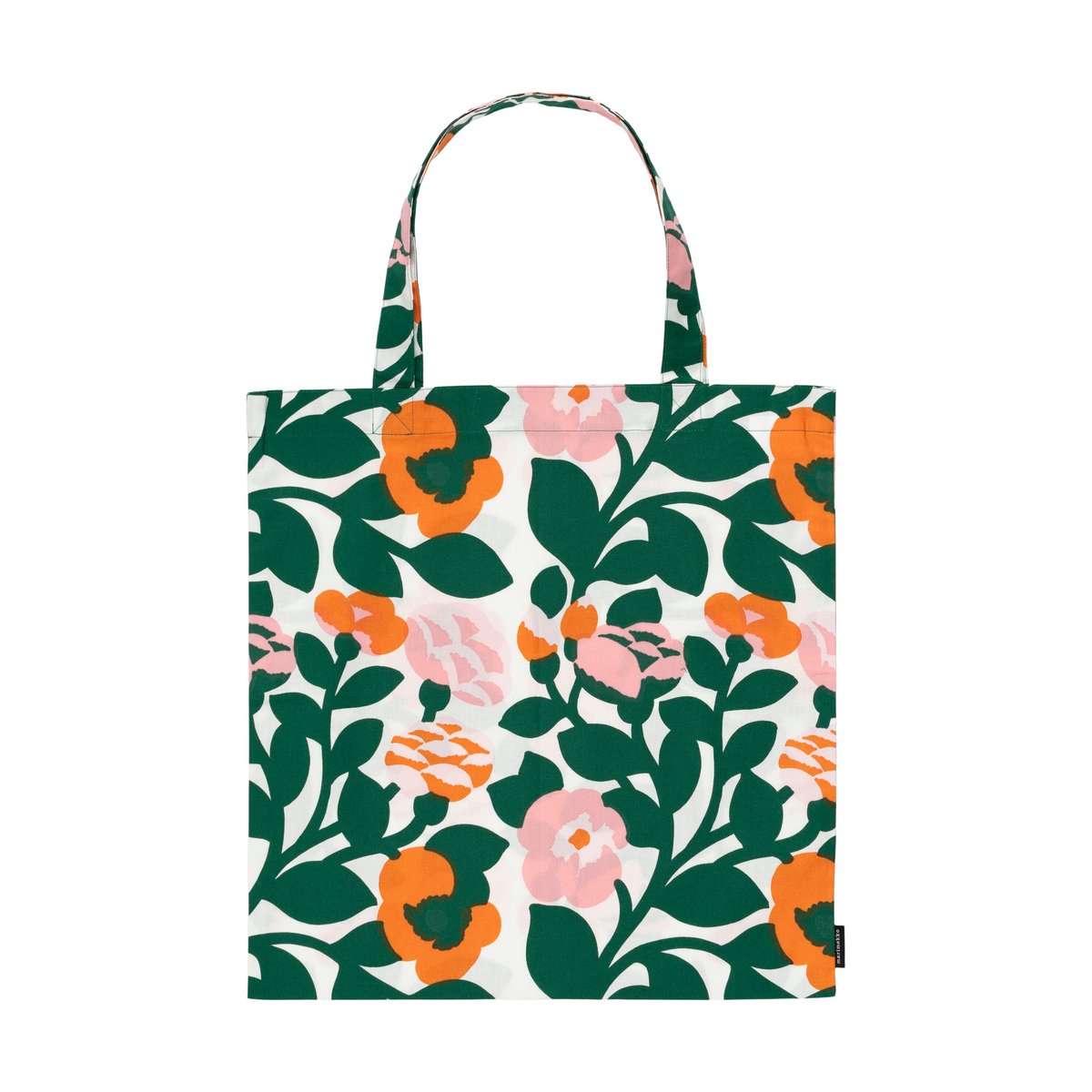 Marimekko Pieni green green laukku 44×43 cm Vihreä-oranssi