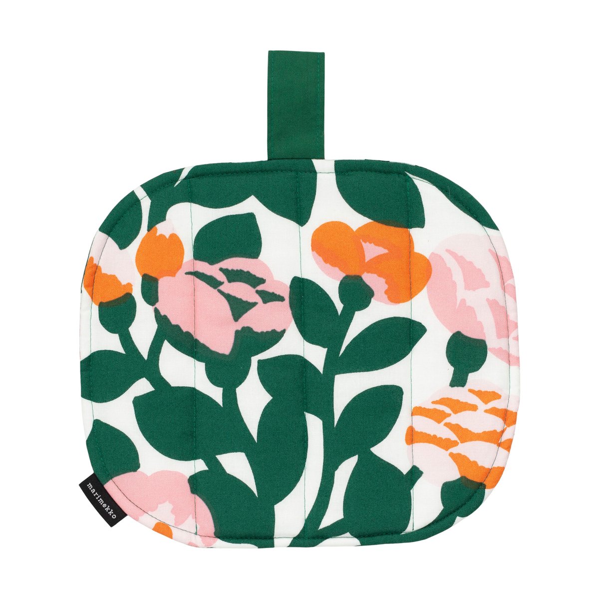 Marimekko Pieni green green patalappu 22×25 cm Vihreä-oranssi